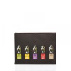 Giftbox holds a Selection of five 100ml bottles of Leafyridge Oil image