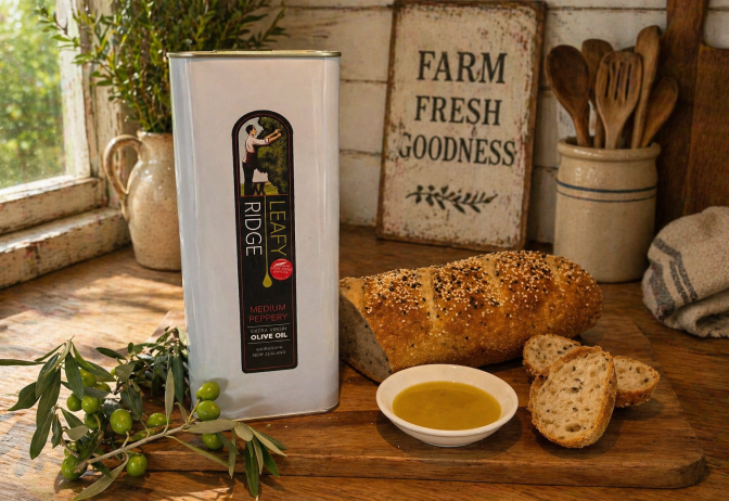 Extra Virgin Olive Oil, Medium Peppery - 4L can image